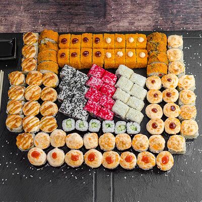 Сет 100 Кусков/Сотня в Суши фуд по цене 3821 ₽