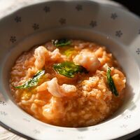 Перечное ризотто с креветками в Monti