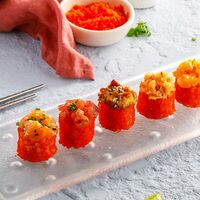 Острый ролл с миксом из морепродуктов в ЛарисуВаннуХочу