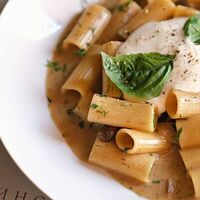 Ригатони с грибами и сливочно-грибным соусом в ТЁРКА