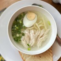 Лапша с курицей в Суп с котом