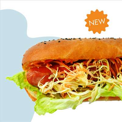 Хот-дог Сеул дог средний в Хлебушек 3к2 по цене 425 ₽