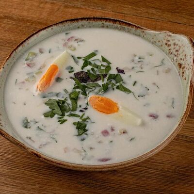 Окрошка на мацони в Кулинария Оджахури по цене 630 ₽