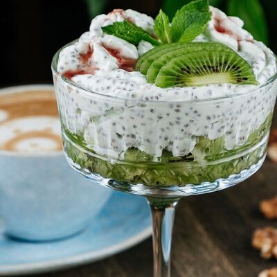 Чиа-пудинг с киви в Hookah time по цене 420 ₽