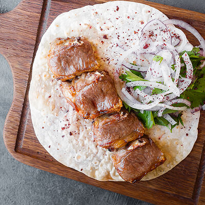 Шашлык из бараньей спинки в Дюшес по цене 560