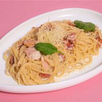 Паста Карбонара с трюфельным маслом в I-Chef био-бистро