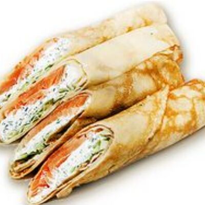 Блины с лососем в Золотая вобла по цене 780 ₽