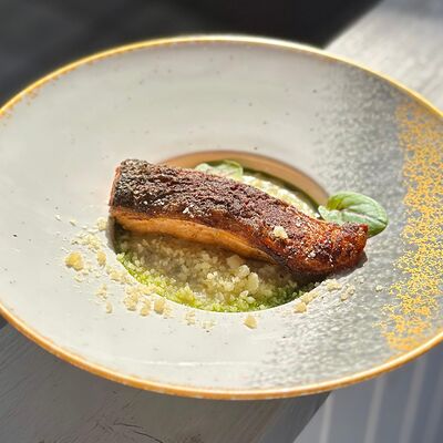 Лосось с ризотто в Усадьба по цене 1450 ₽