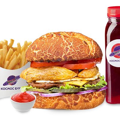 Гагарин комбо в Космос бургер по цене 960 ₽
