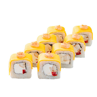 Чеддер ролл с курицей и томатом в МАМАСУШИПИЦЦА по цене 355 ₽