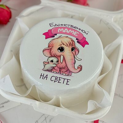 Бенто-торт с мамонтенком Маме в Tort4u по цене 1590 ₽