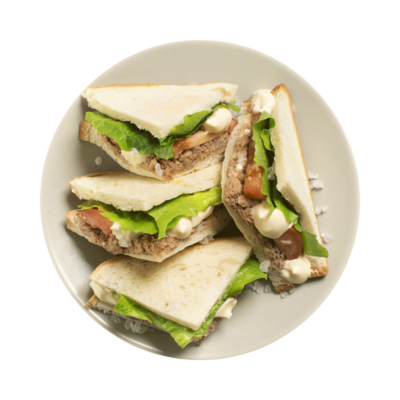 Клаб сэндвич с тунцом и базиликом в Азбука Вкуса Экспресс Меню по цене 249 ₽