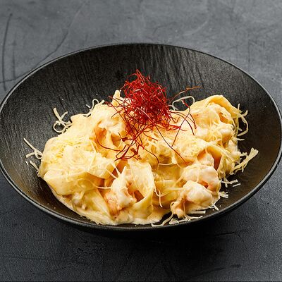 Паста с креветками в сливочным соусе том ям в Brooklyn Bowl по цене 699 ₽