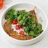 Шницель из баклажана, томаты, страчателла, зелень в Нега по цене 1070
