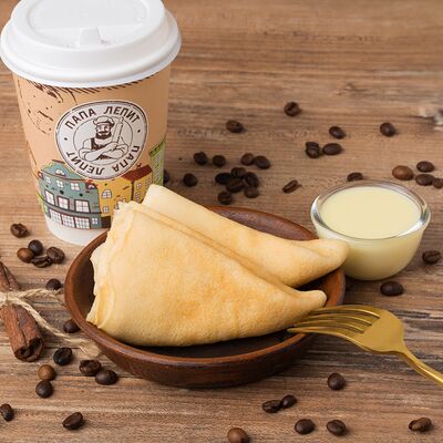 Блины со сгущенкой в Папа лепит по цене 180 ₽