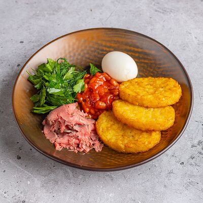 Хашбраун с ростбифом в Бар 108 по цене 810 ₽