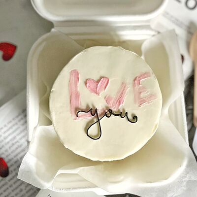 Бенто-торт Love you в ButlerBakery по цене 1990 ₽