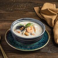 Суп сливочный с морепродуктами в Чайхана 64