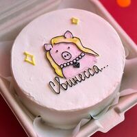 Бенто-торт Свинесса в The.cakes_spb
