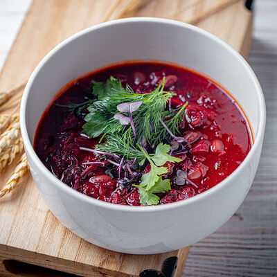 Борщ с фасолью и телятиной в VASILCHUKI Chaihona №1 по цене 520