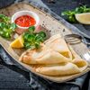 Блины с лососевой икрой в Бакинский бульвар по цене 910