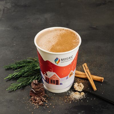 Пряный какао с темным безалкогольным ромом стандарт в Mosaic Coffee по цене 349 ₽