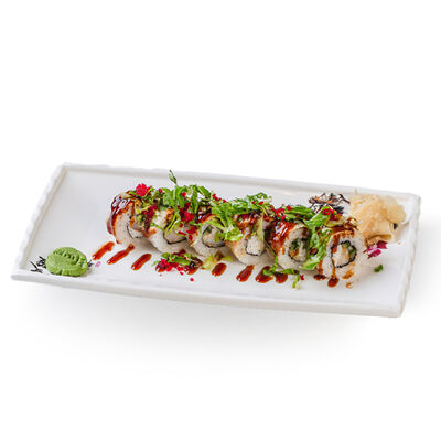 Ролл с угрем и снежным крабом в Чина по цене 655 ₽