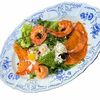 Салат с карамелизированной хурмой, креветками и страчателлой в Ресторан ЩЕПКИНЪ по цене 750