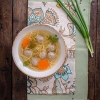 Домашняя лапша с фермерской курицей в Путь барашка