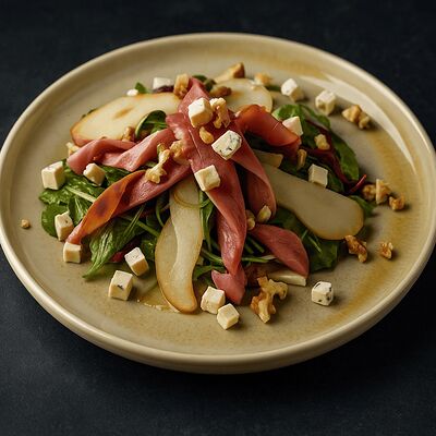 Салат с уткой и инжиром Цинандали в Колхида Palace по цене 1030 ₽