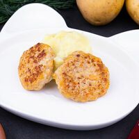 Детские котлетки из курочки с пюре в Ресторан Вилка