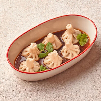 Мини-хинкали с томленой говядиной в Хачапури выпечка и вино по цене 540 ₽