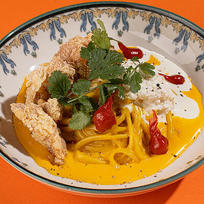 Лагман сырный с цыпленком в Курагадиван по цене 640