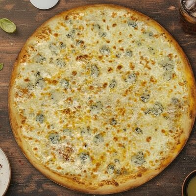 Пицца 4 сыра (32 см) в Тибон по цене 750 ₽