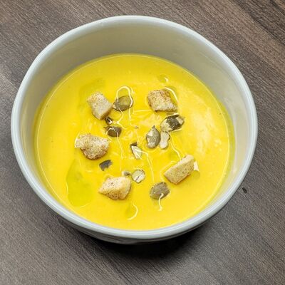 Тыквенный крем-суп в I Want Coffee & Food по цене 550 ₽