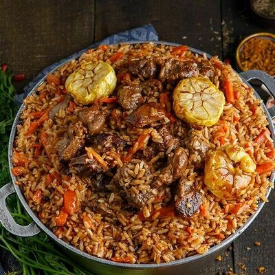 Плов чайханский в Баклажан в ТЦ 