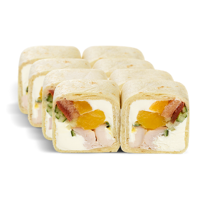 Ролл В тортилье с курицей и манго в Автосуши по цене 494 ₽