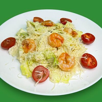 Салат Цезарь с креветками в Панда бао по цене 490 ₽