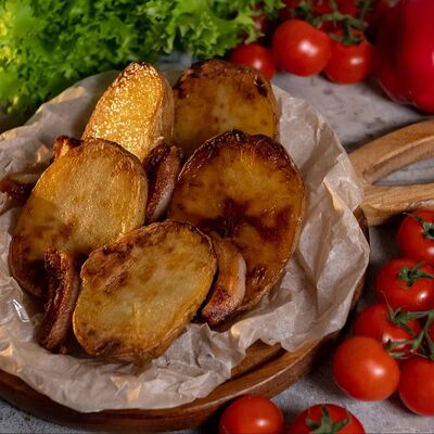 Картофель на мангале с салом в Шашлычок по цене 600 ₽