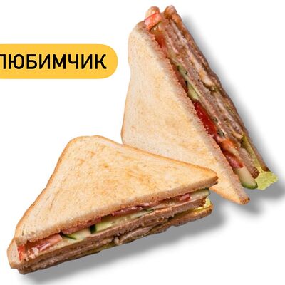 Двойной сэндвич с пикантной курочкой в HOTDOGGER по цене 359 ₽