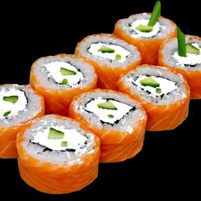 Большая классическая Филадельфия с огурцом и луком в Хотэй суши по цене 869 ₽