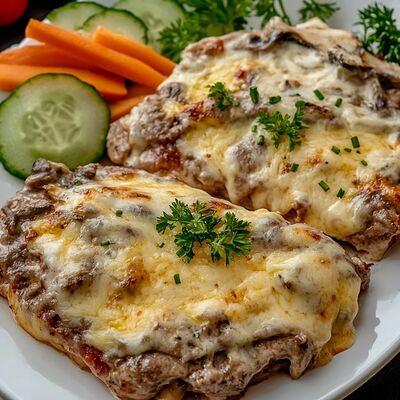 Телятина с грибамив У Вольфовича по цене 950 ₽