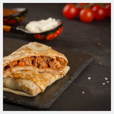 Блин с говядиной по-старорусски в БлиновЪ по цене 169