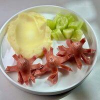 Осьминожки с картофельным пюре в Гастробар DOM