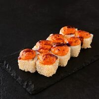 Запеченный ролл с лососем Тануки в Рыбин Гуд Sushi Premium