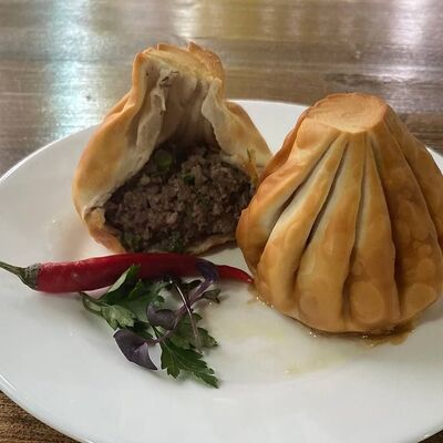 Жареные хинкали баранина в Хинкальная Едим вкусно по цене 170 ₽
