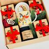 Корпоративный новогодний набор с элитным чаем и орешками в Дарите красиво по цене 4290