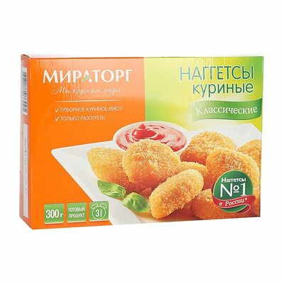 Наггетсы Мираторг классические куриные в Азбука Вкуса Экспресс Меню по цене 163 ₽