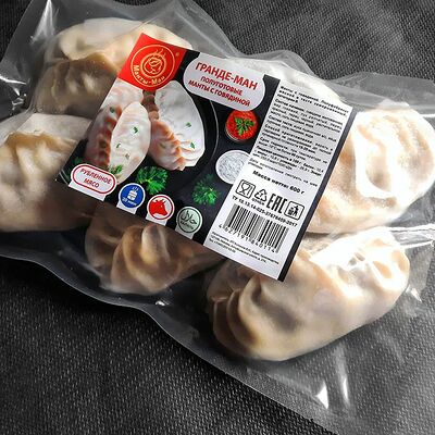 Гранде-Ман (манты с говядиной, заморозка) в Манты-Ман по цене 879