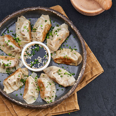 Гедза на пару с крабом в Mojo по цене 130